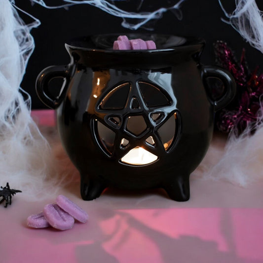 Pentagram Cauldron Wax Burner