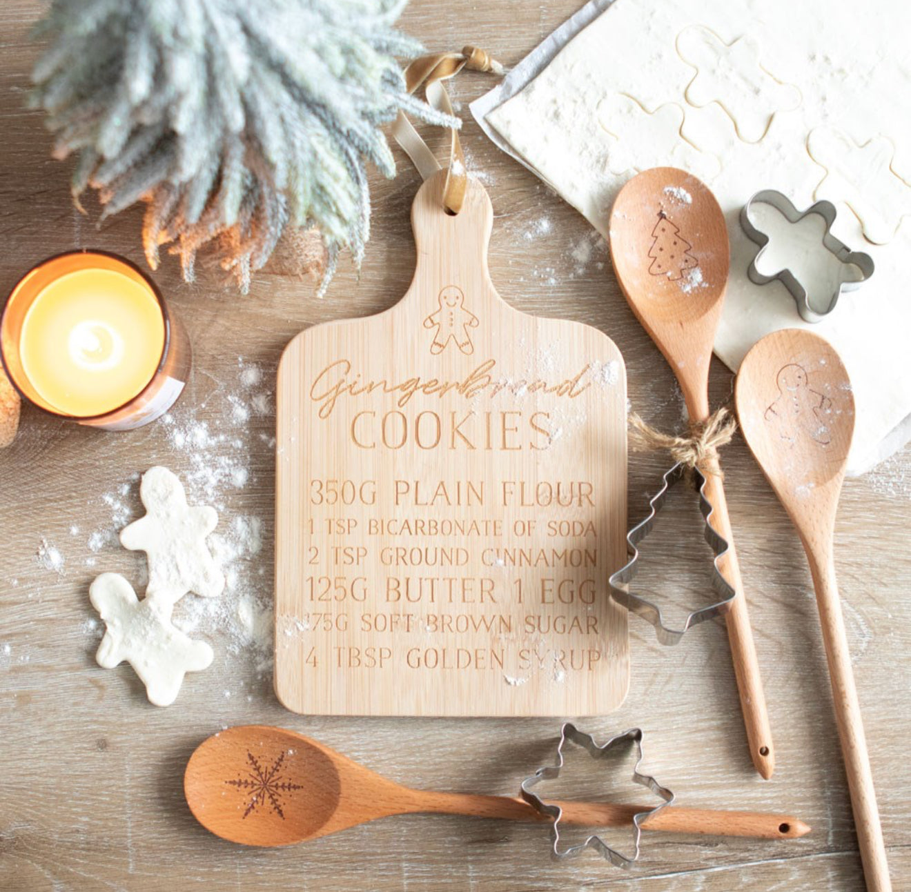 Gingerbread Cookies Serving Board