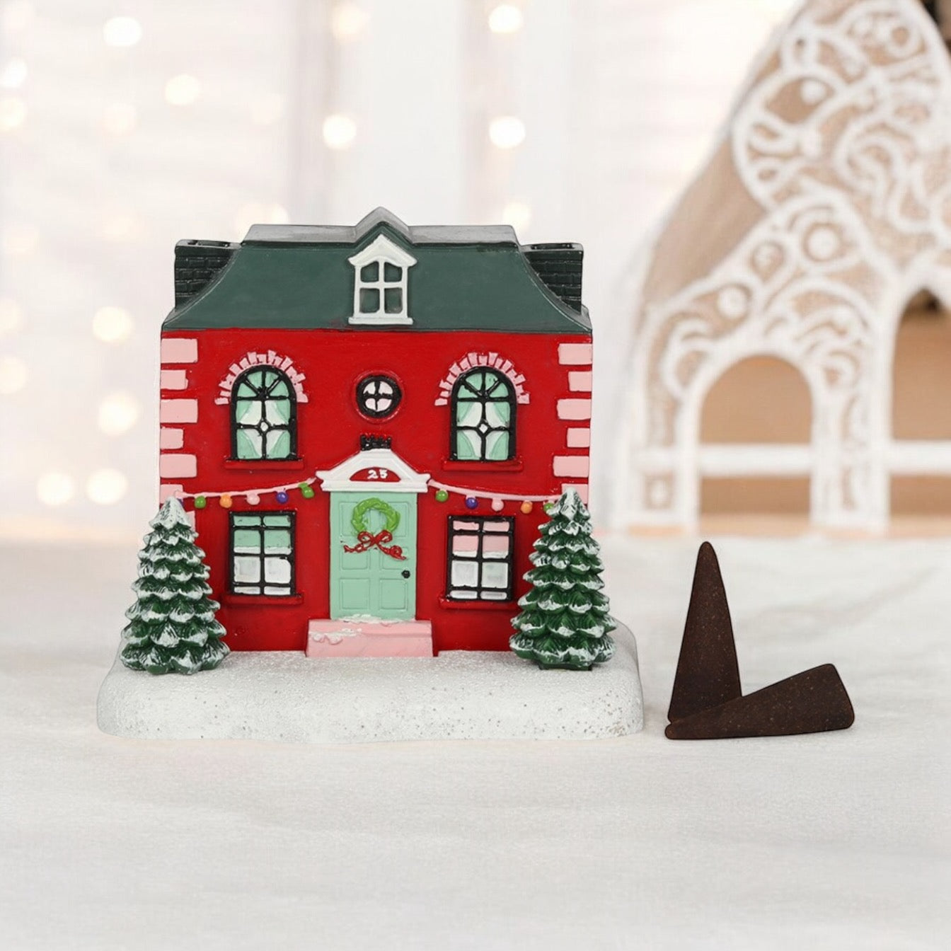 Christmas House Incense Cone Burner